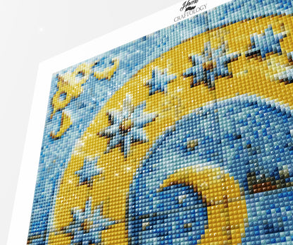 Celestial Sun and Moon - Time Limited Exclusive Diamond Painting Kit