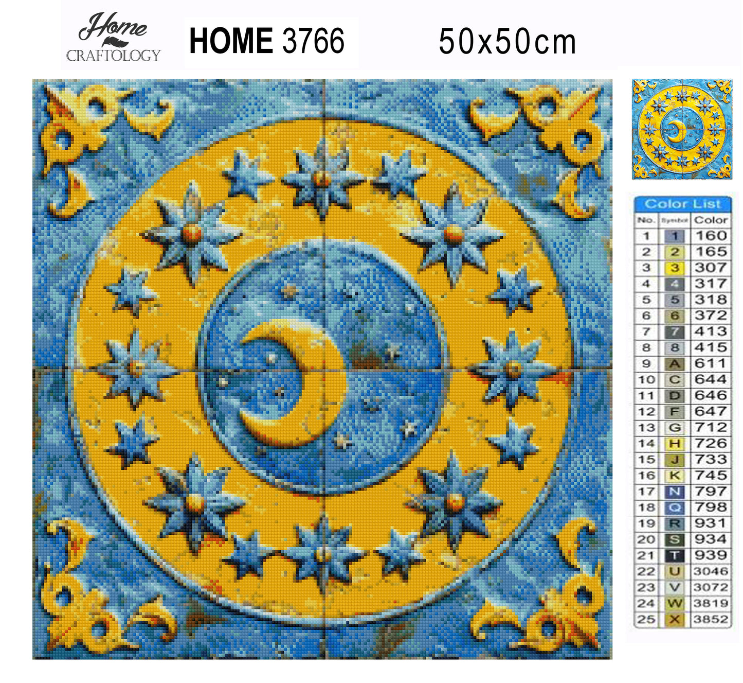 Celestial Sun and Moon - Time Limited Exclusive Diamond Painting Kit