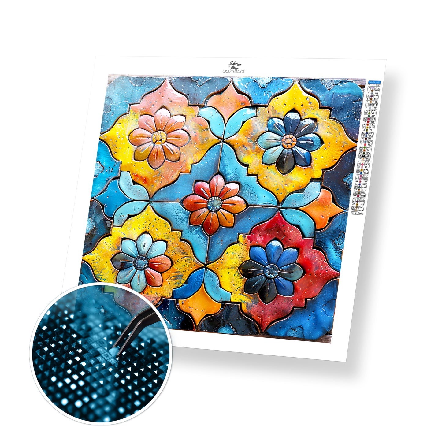 Layered Petal Design - Time Limited Exclusive Diamond Painting Kit
