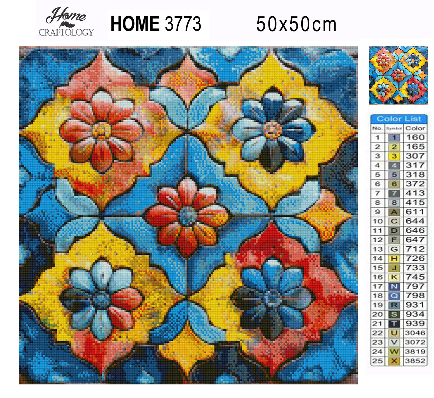 Layered Petal Design - Time Limited Exclusive Diamond Painting Kit
