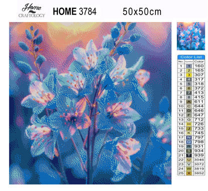 Bluebells in Morning Glow - Time Limited Exclusive Diamond Painting Kit