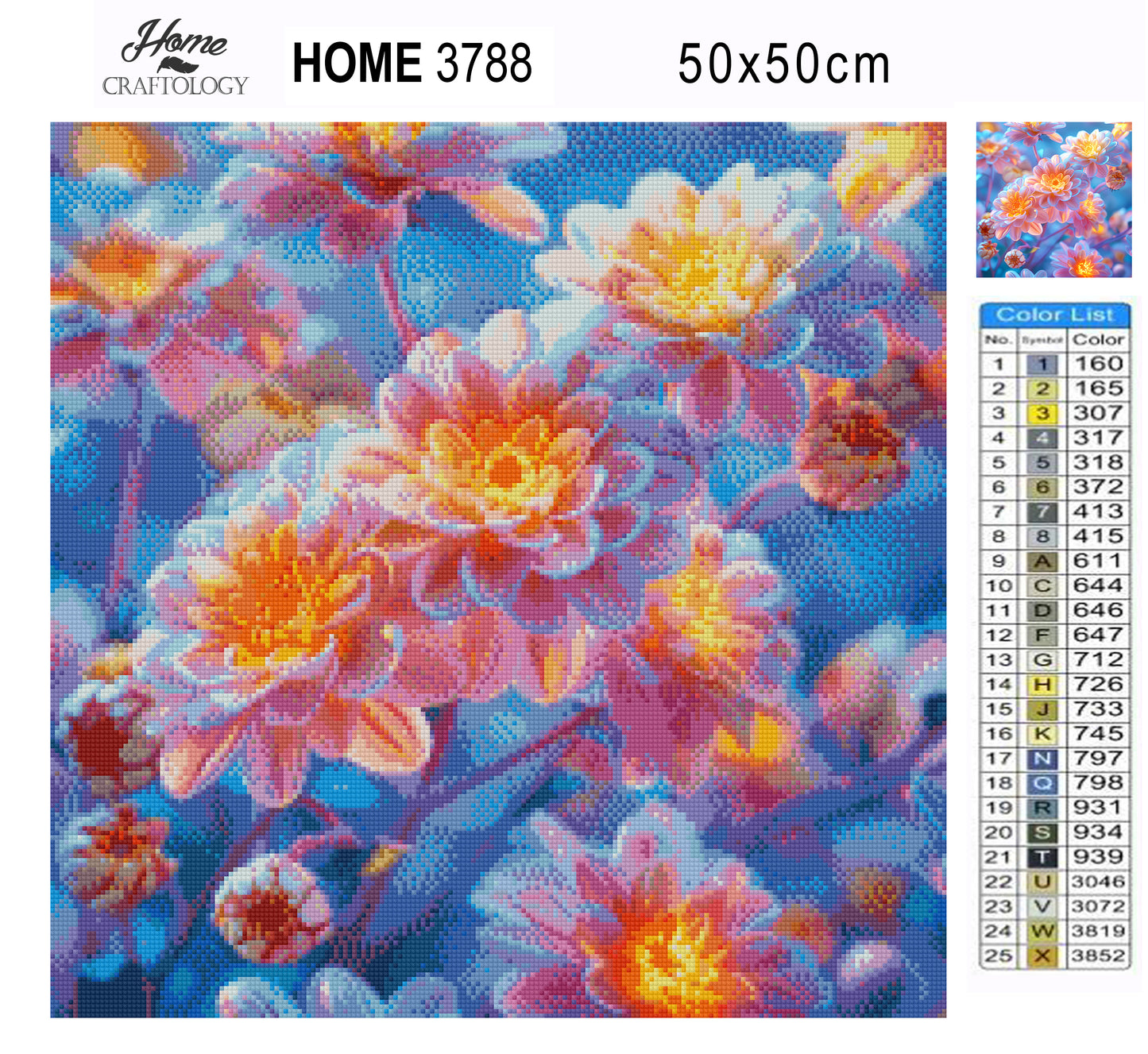 Golden Petal Glow - Time Limited Exclusive Diamond Painting Kit