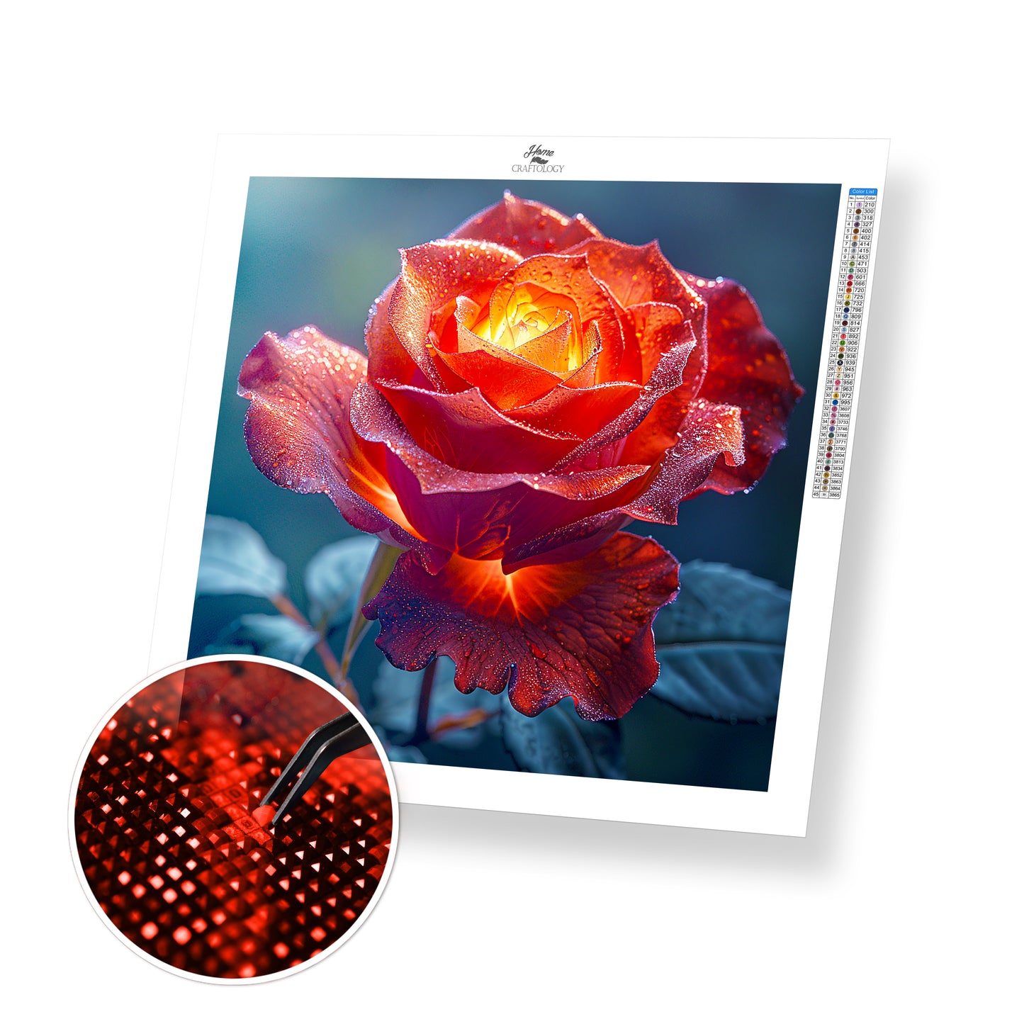 Golden Rose Glow - Time Limited Exclusive Diamond Painting Kit