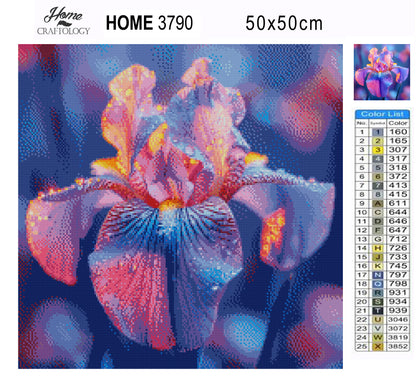Iris Light Bloom - Time Limited Exclusive Diamond Painting Kit