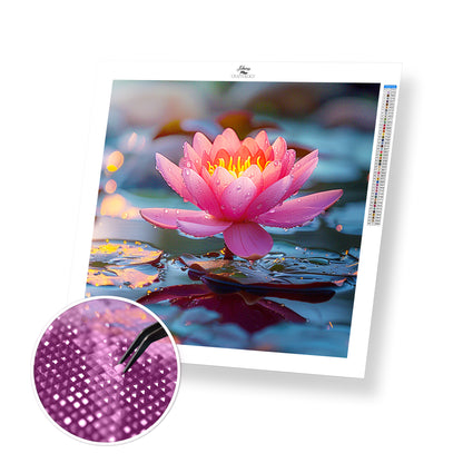 Lotus in Soft Light - Time Limited Exclusive Diamond Painting Kit
