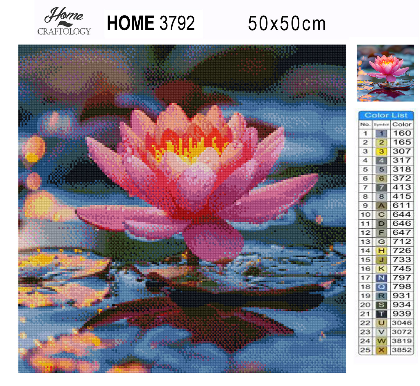 Lotus in Soft Light - Time Limited Exclusive Diamond Painting Kit