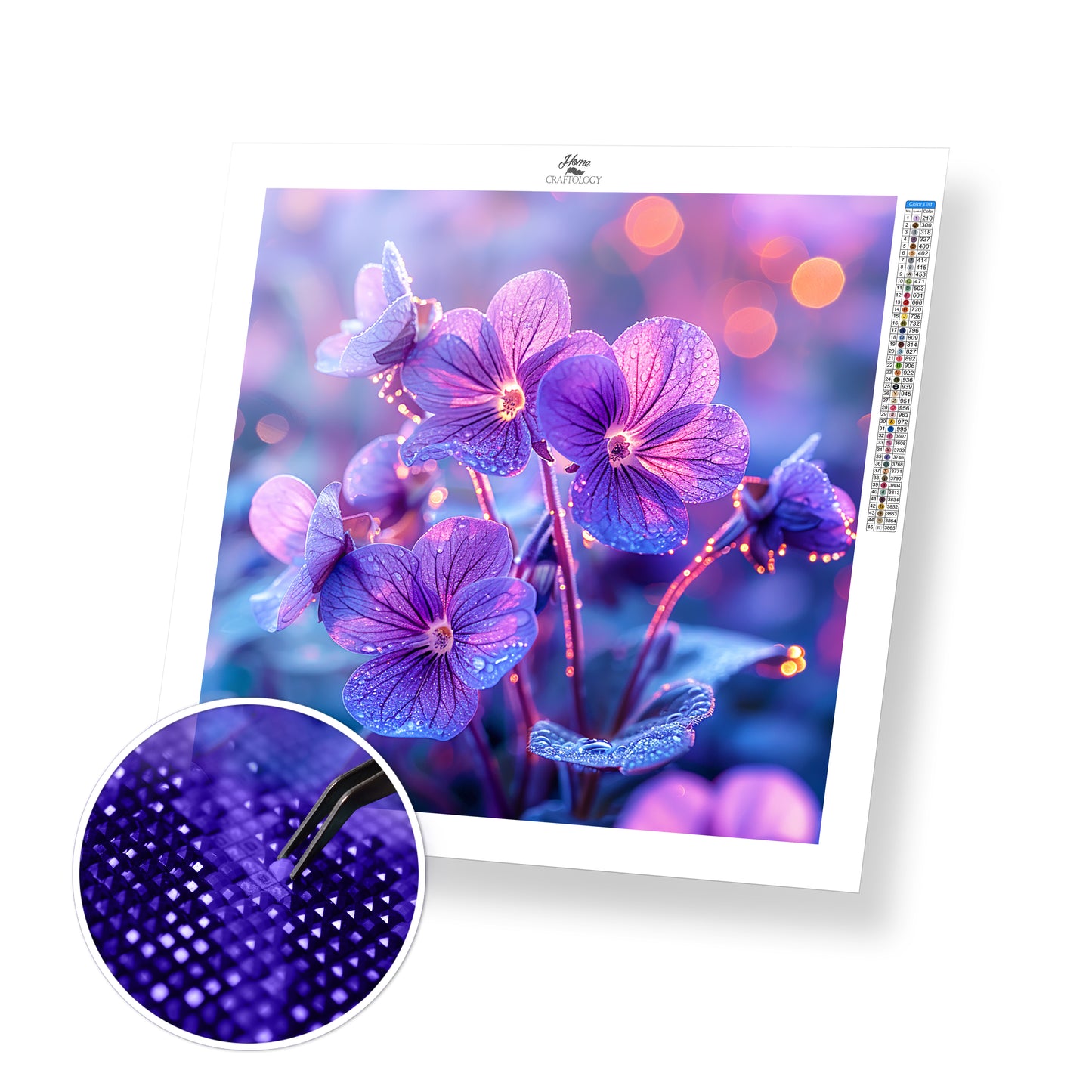 Violet Mist Light - Time Limited Exclusive Diamond Painting Kit