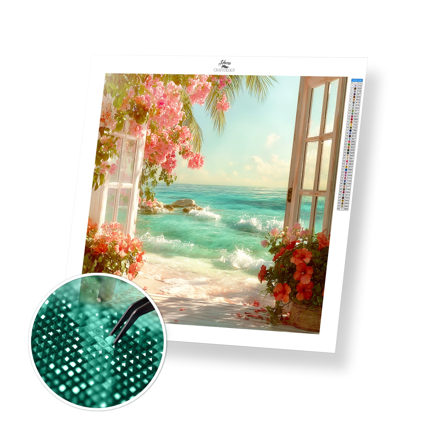 Blooming Sea Breeze - Time Limited Exclusive Diamond Painting Kit