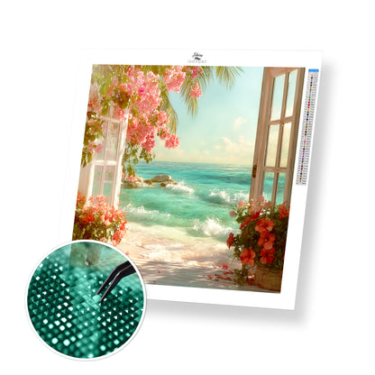 Blooming Sea Breeze - Time Limited Exclusive Diamond Painting Kit
