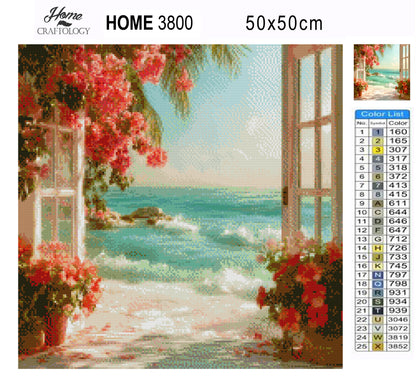 Blooming Sea Breeze - Time Limited Exclusive Diamond Painting Kit
