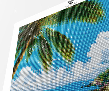 Coastal Paradise View - Time Limited Exclusive Diamond Painting Kit