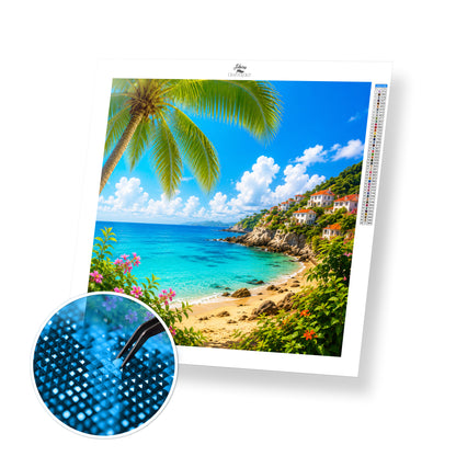 Coastal Paradise View - Time Limited Exclusive Diamond Painting Kit