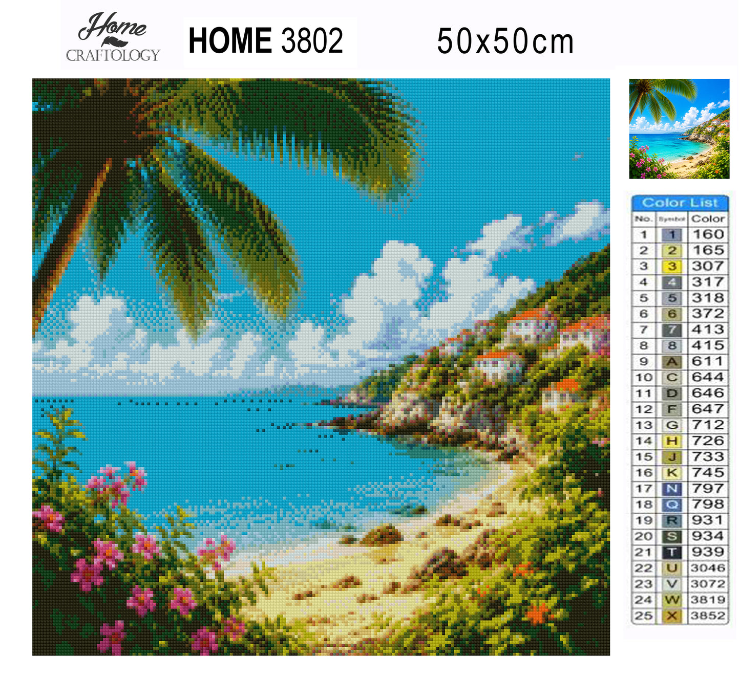 Coastal Paradise View - Time Limited Exclusive Diamond Painting Kit