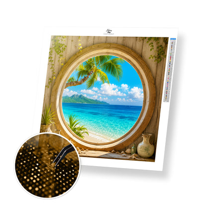Crystal Coast Window - Time Limited Exclusive Diamond Painting Kit