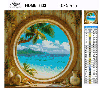 Crystal Coast Window - Time Limited Exclusive Diamond Painting Kit
