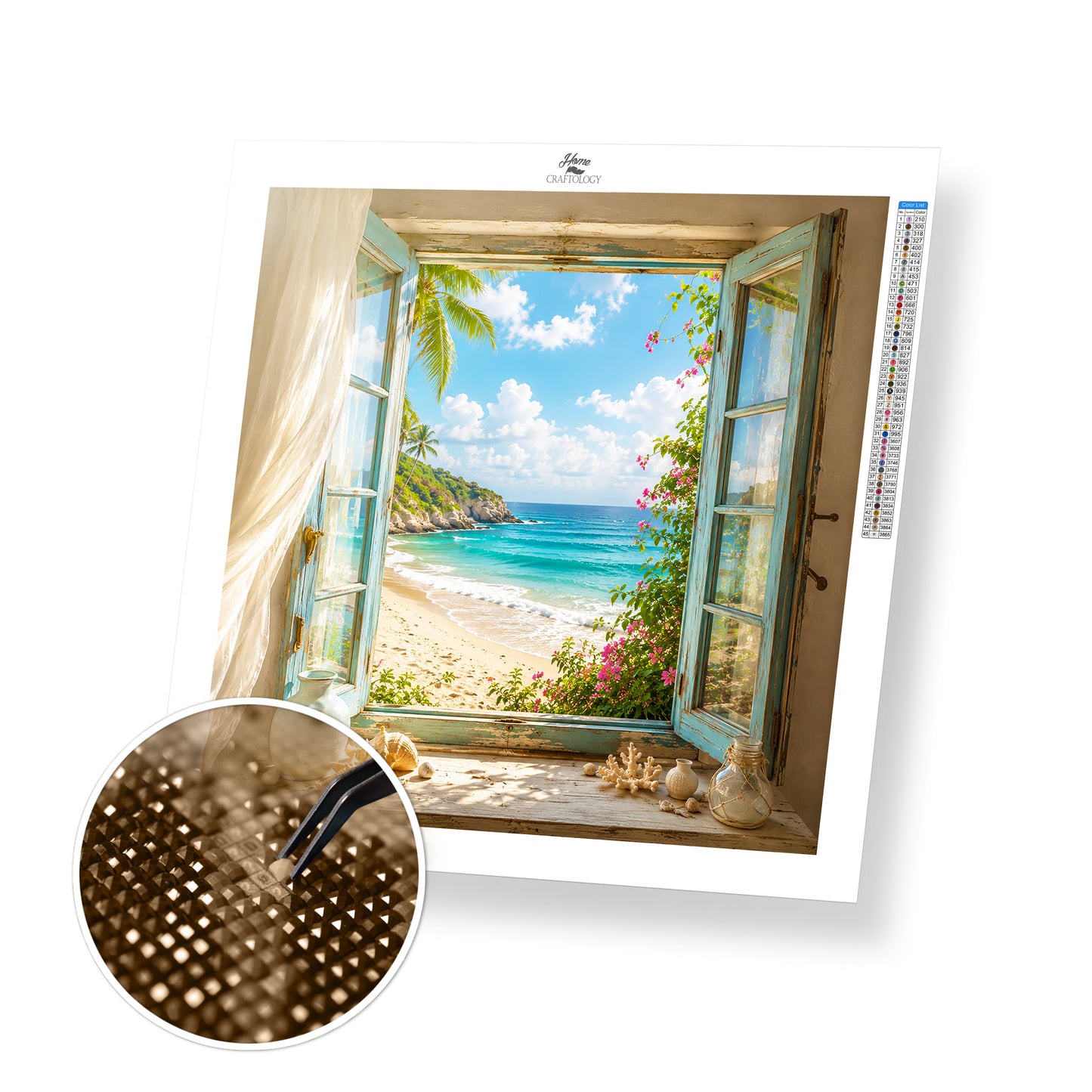 Endless Summer Window - Time Limited Exclusive Diamond Painting Kit