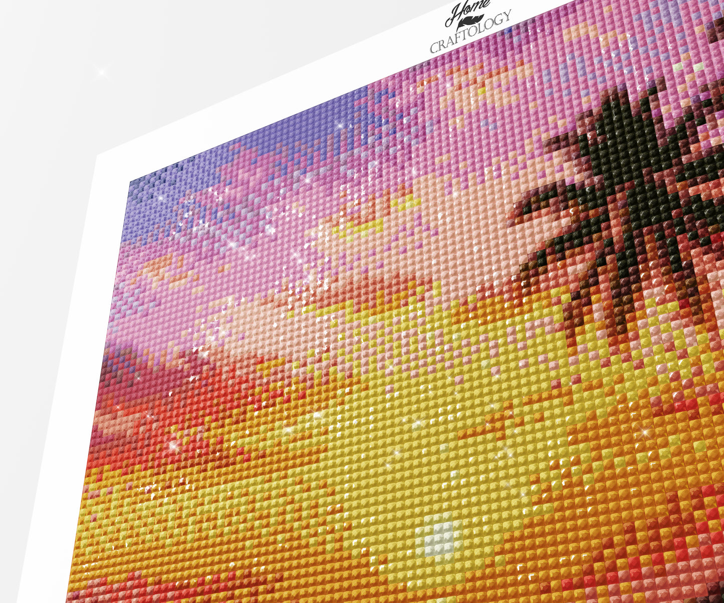 Golden Palm Sunset - Time Limited Exclusive Diamond Painting Kit