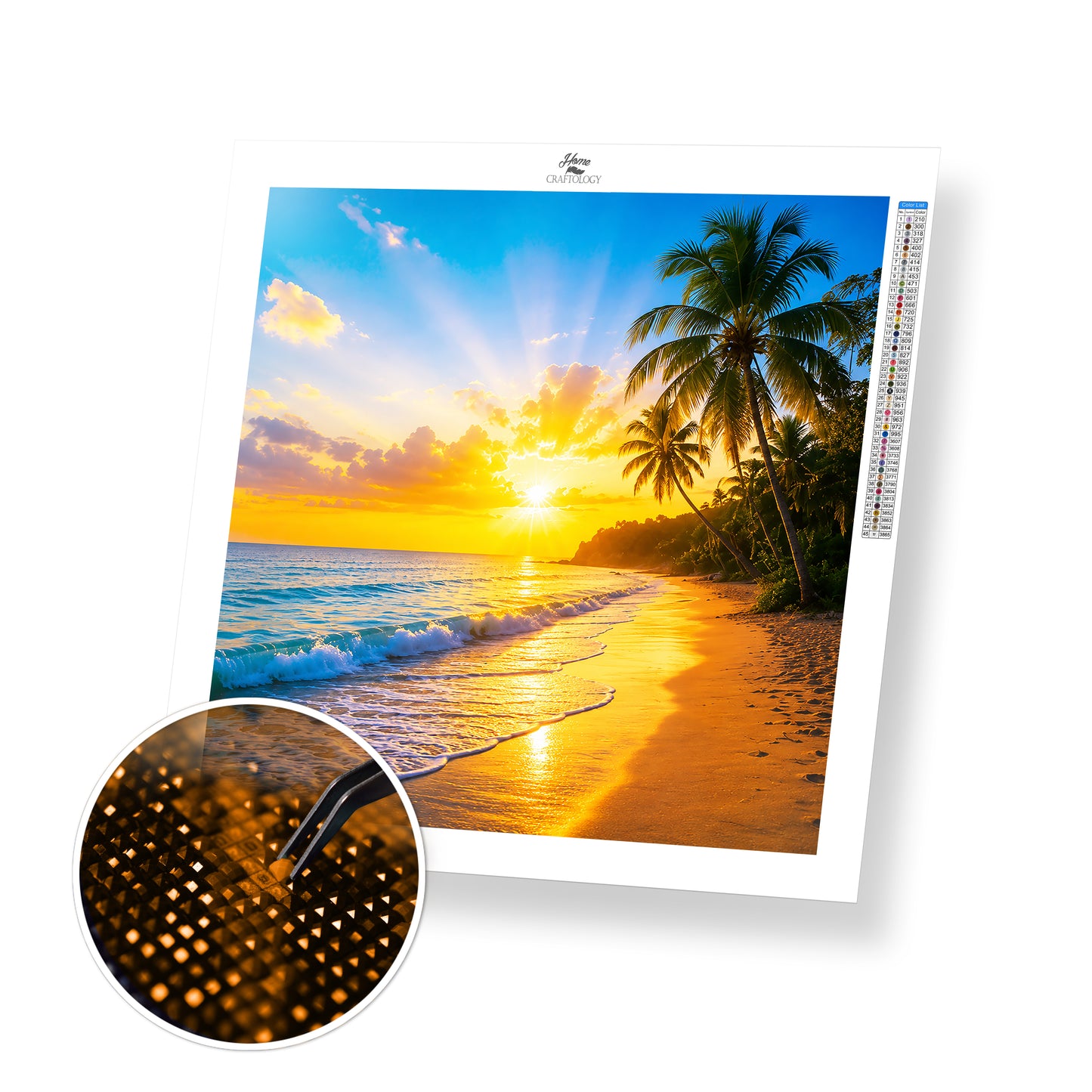 Golden Shoreline - Time Limited Exclusive Diamond Painting Kit