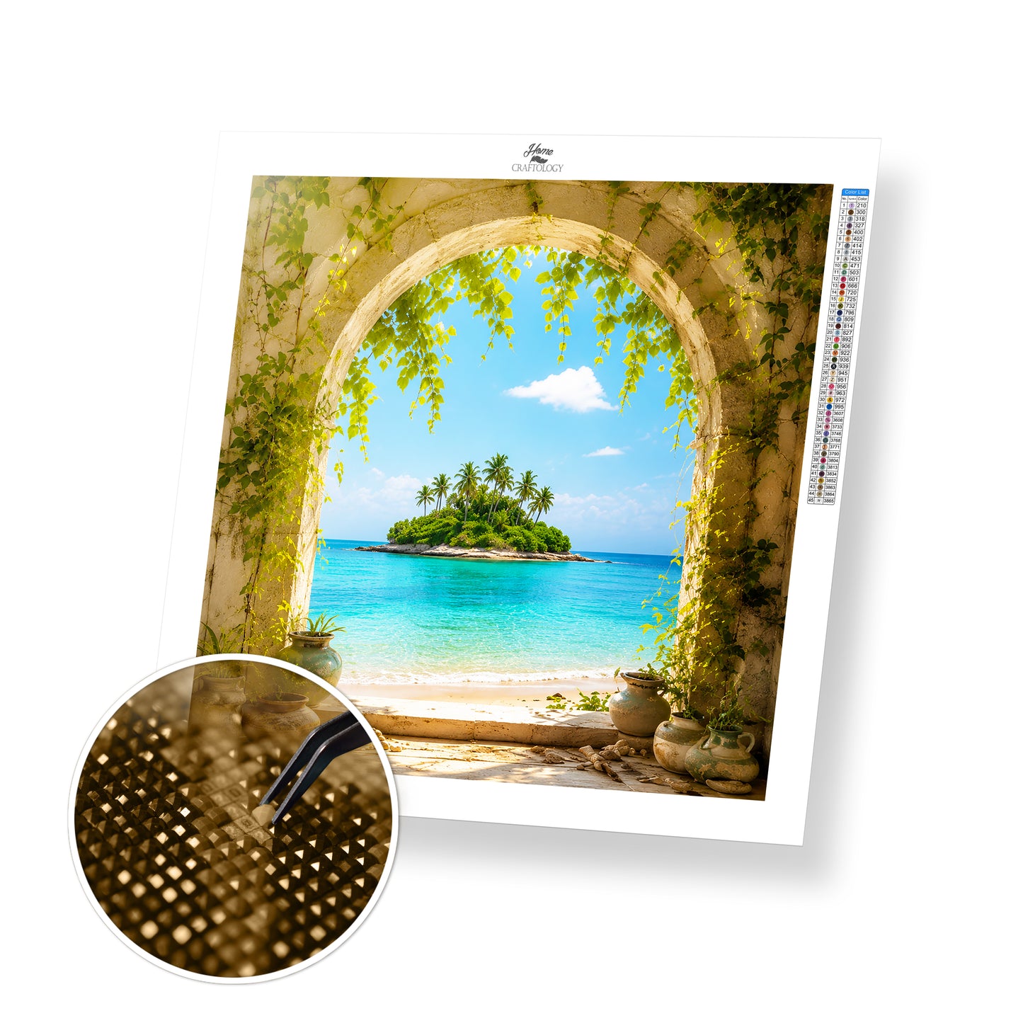 Island Beyond the Arch - Time Limited Exclusive Diamond Painting Kit