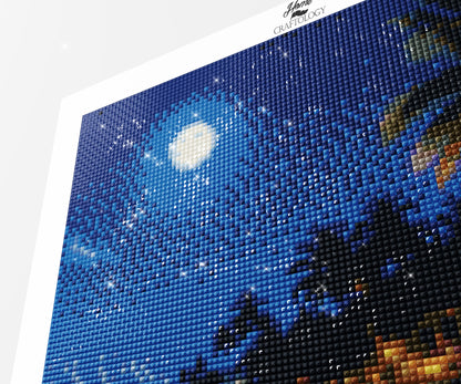 Moonlit Beach Retreat - Time Limited Exclusive Diamond Painting Kit