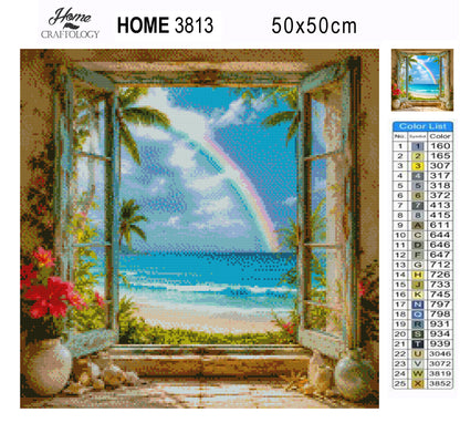 Rainbow Coast Escape - Time Limited Exclusive Diamond Painting Kit