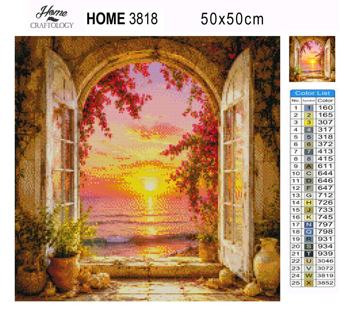 Sunset Bloom Escape - Time Limited Exclusive Diamond Painting Kit