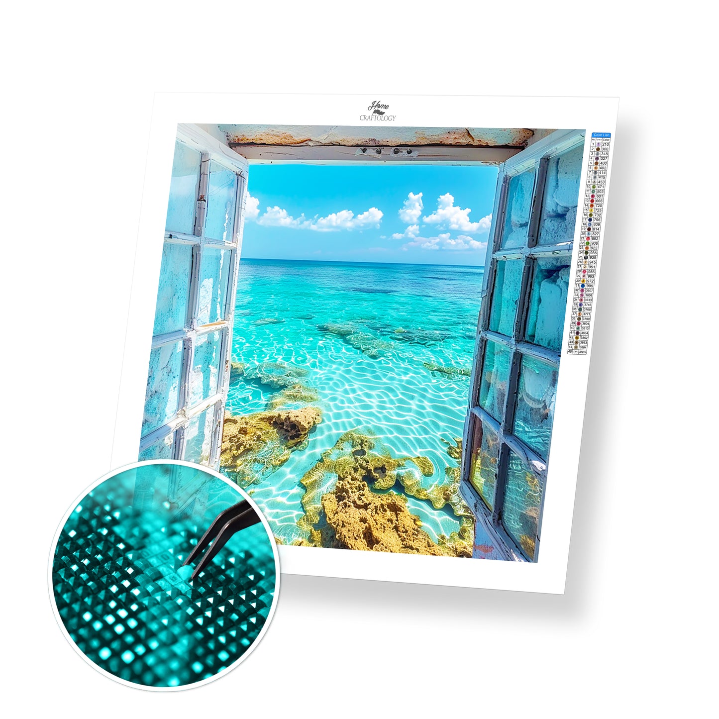 Tropical Crystal Lagoon - Time Limited Exclusive Diamond Painting Kit