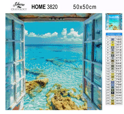 Tropical Crystal Lagoon - Time Limited Exclusive Diamond Painting Kit
