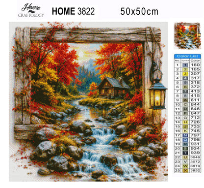 Autumn Lantern Retreat - Time Limited Exclusive Diamond Painting Kit