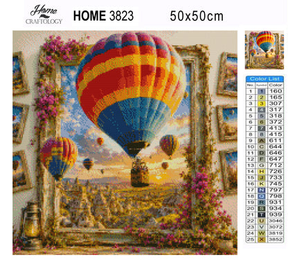 Balloon Valley Escape - Time Limited Exclusive Diamond Painting Kit