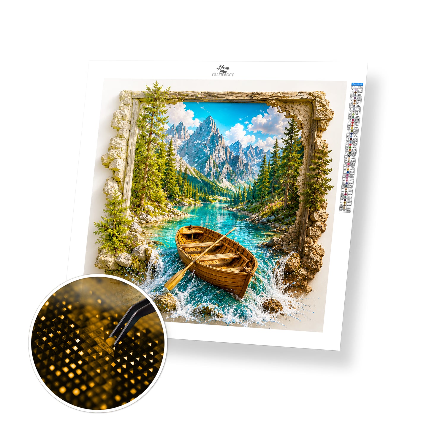 Beyond the Mountain Waters - Time Limited Exclusive Diamond Painting Kit