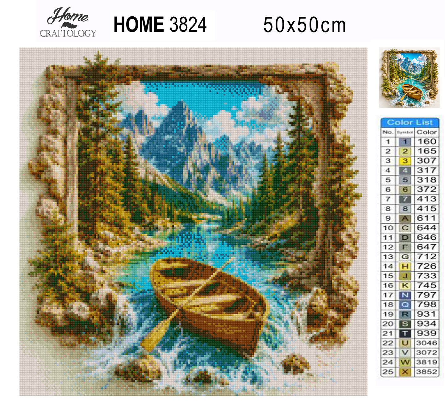 Beyond the Mountain Waters - Time Limited Exclusive Diamond Painting Kit
