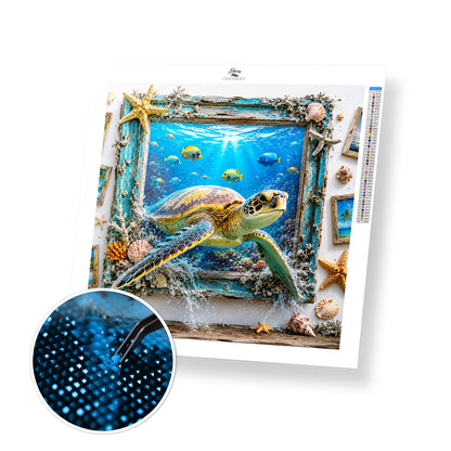 Ocean Escape Turtle - Time Limited Exclusive Diamond Painting Kit