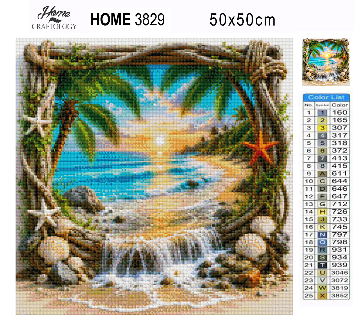 Tropical Sunset - Time Limited Exclusive Diamond Painting Kit