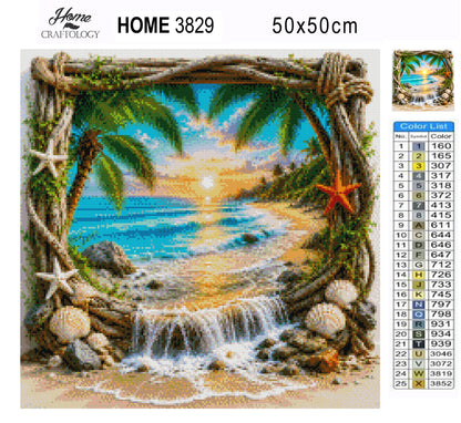 Tropical Sunset - Time Limited Exclusive Diamond Painting Kit