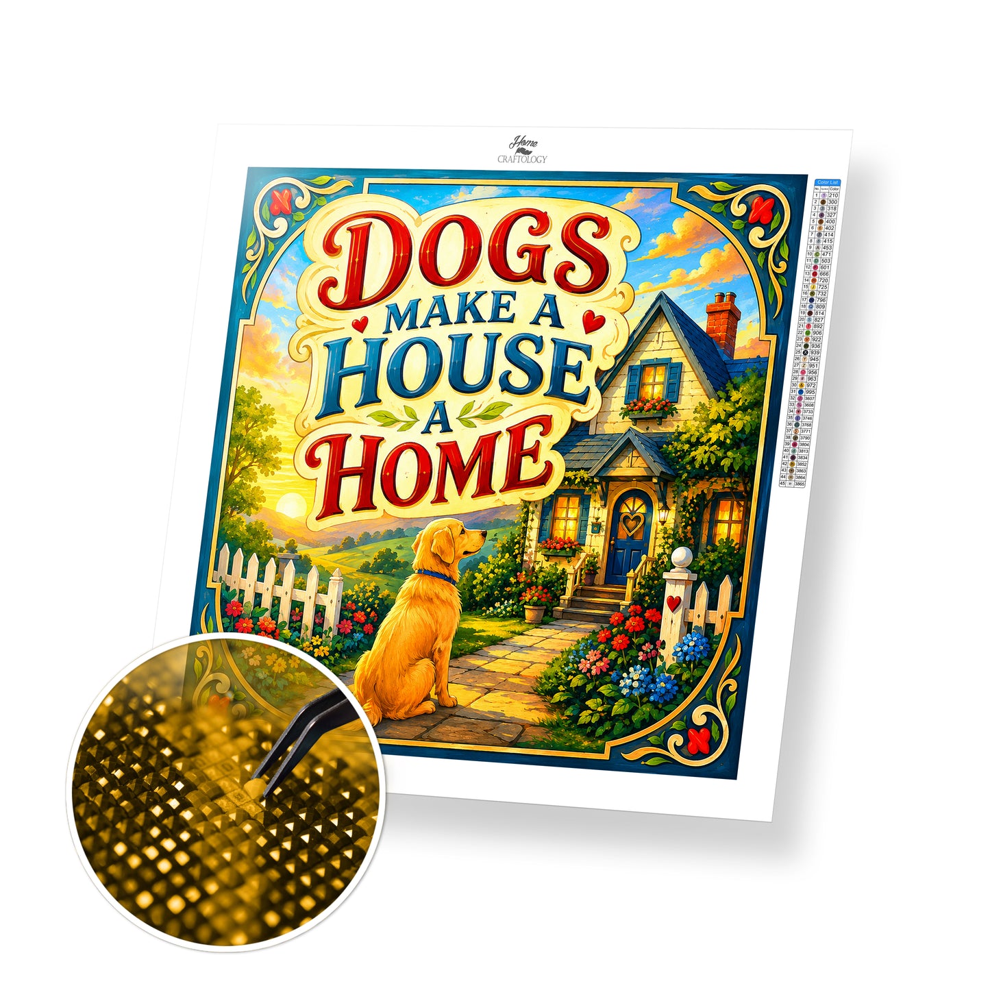 Dog Make A House A Home - Time Limited Exclusive Diamond Painting Kit