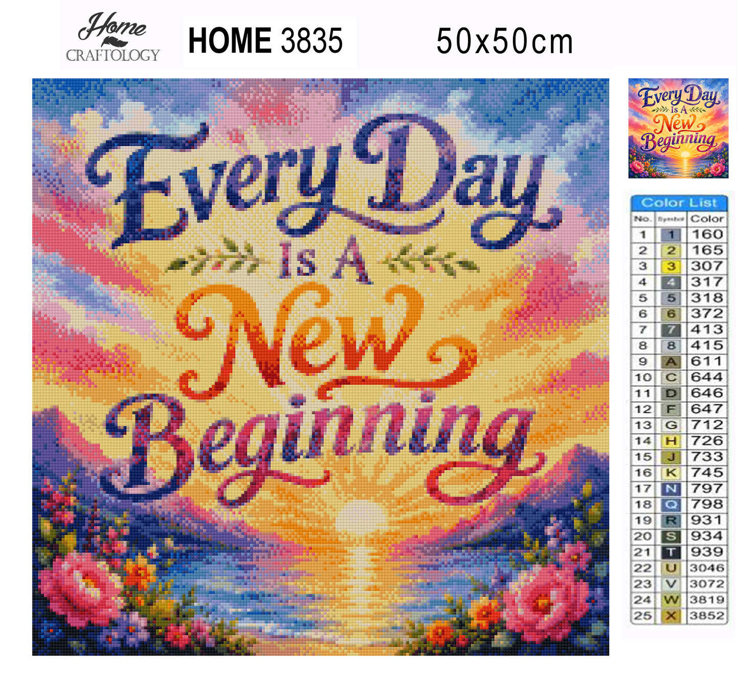 Every Day Is A New Beginning - Time Limited Exclusive Diamond Painting Kit