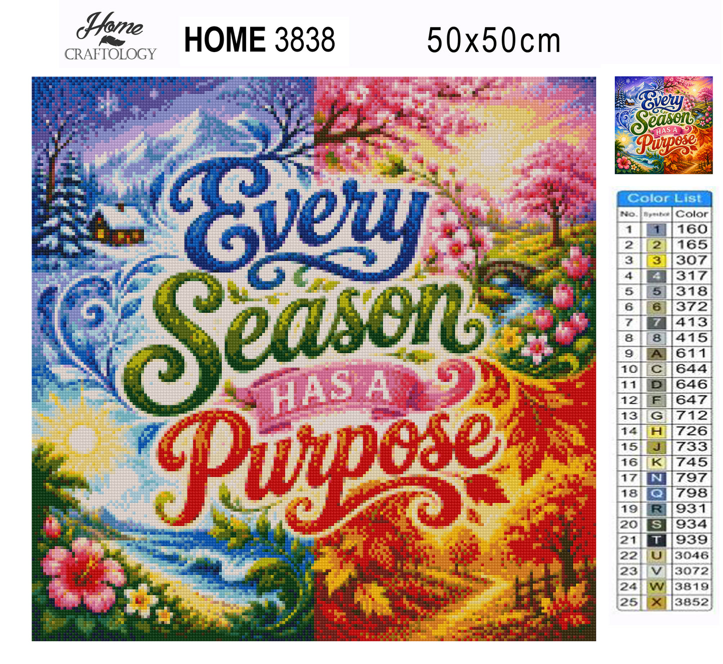 Every Season Has A Purpose - Time Limited Exclusive Diamond Painting Kit