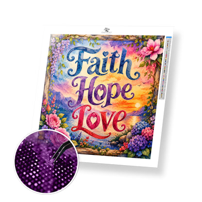 Faith Hope Love - Time Limited Exclusive Diamond Painting Kit
