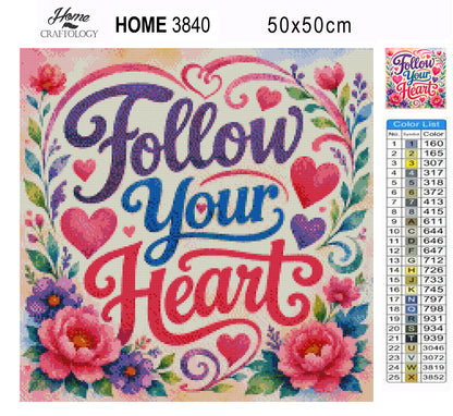 Follow Your Heart - Time Limited Exclusive Diamond Painting Kit
