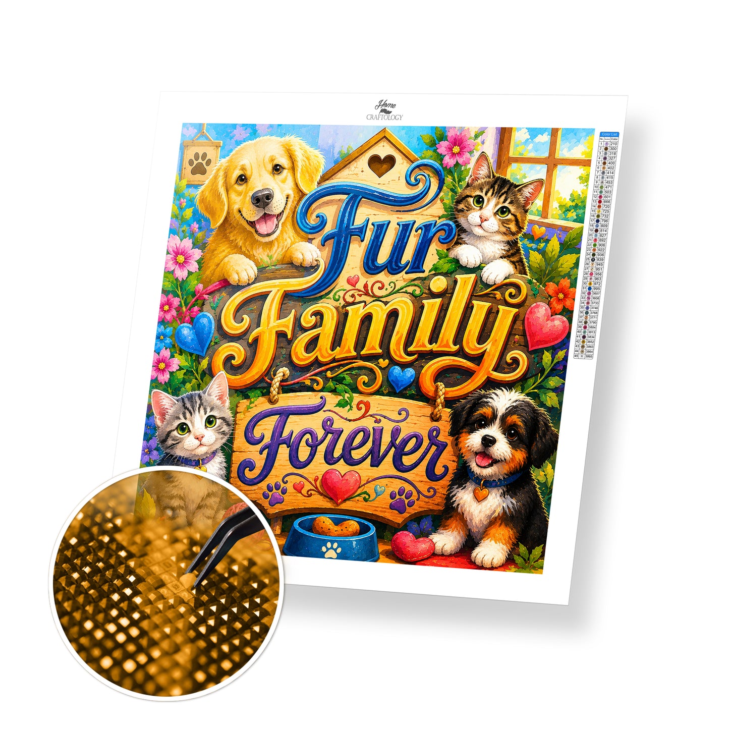 Fur Family Forever - Time Limited Exclusive Diamond Painting Kit