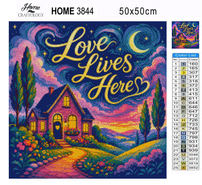 Love Lives Here - Time Limited Exclusive Diamond Painting Kit