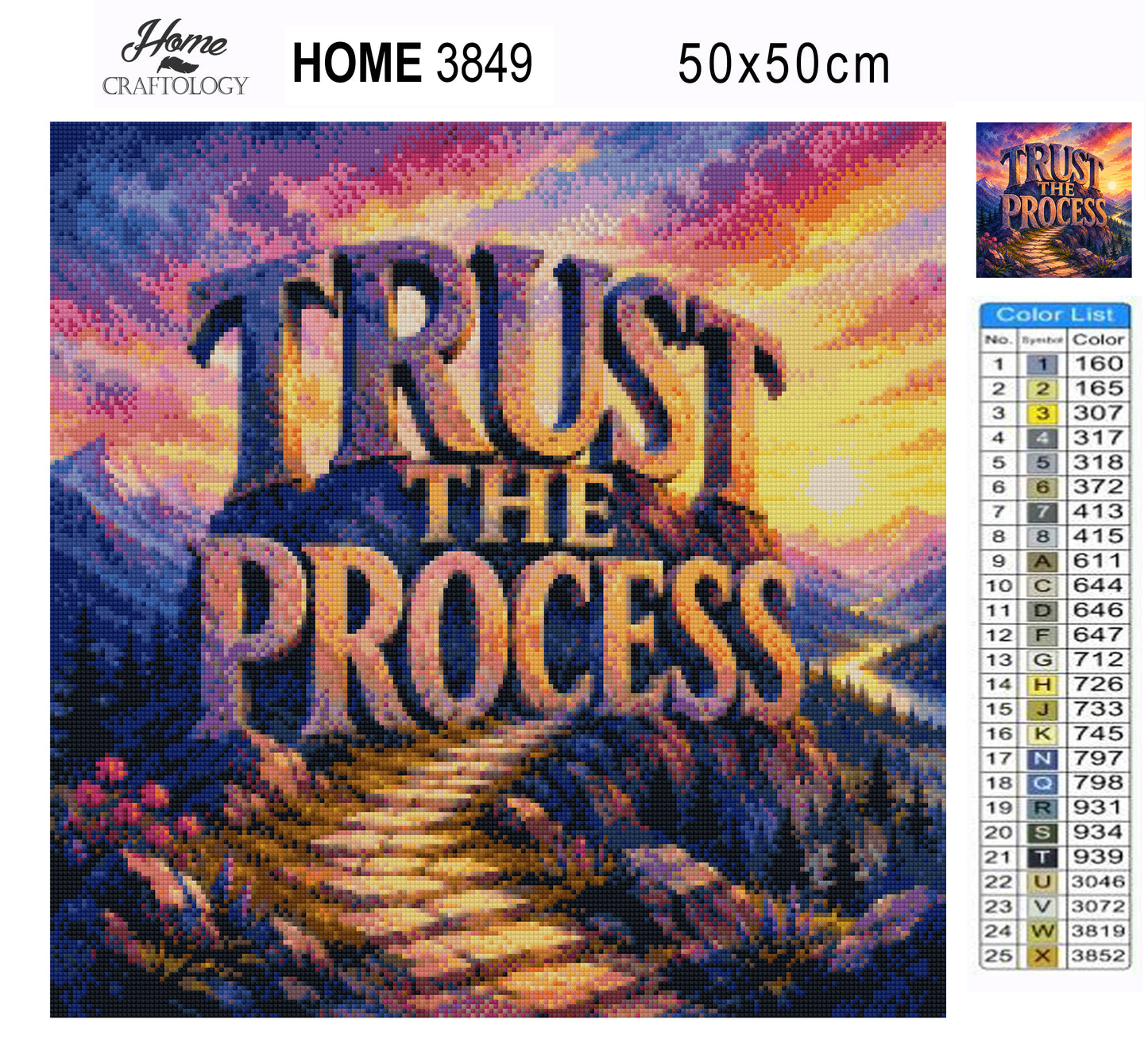 Trust The Process - Time Limited Exclusive Diamond Painting Kit