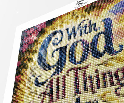 With God All Things Are Possible - Time Limited Exclusive Diamond Painting Kit