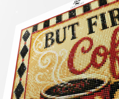 But First, Coffee - Time Limited Exclusive Diamond Painting Kit
