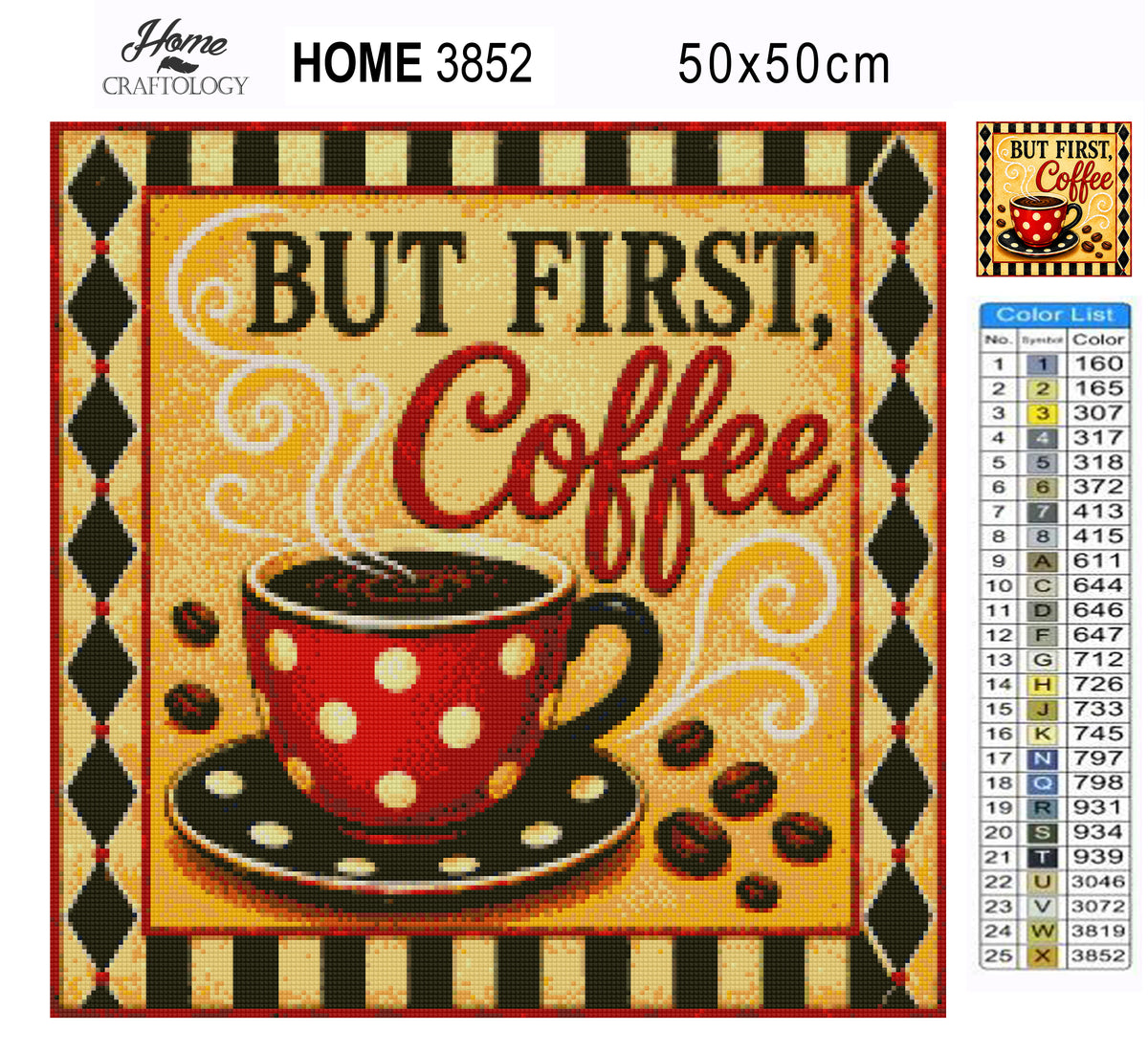 But First, Coffee - Time Limited Exclusive Diamond Painting Kit