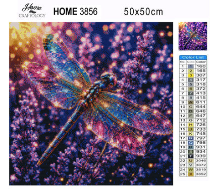 Amethyst Dragonfly - Time Limited Exclusive Diamond Painting Kit