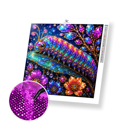 Gemstone Caterpillar - Time Limited Exclusive Diamond Painting Kit
