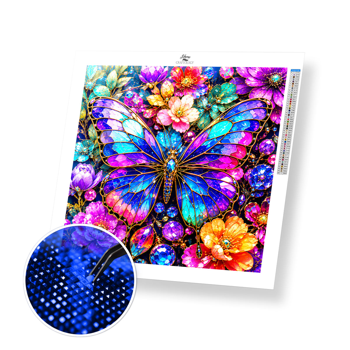 Rainbow Jewel Butterfly - Time Limited Exclusive Diamond Painting Kit