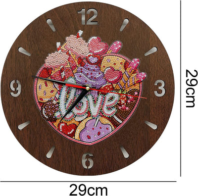 Love - Diamond Painting Clock
